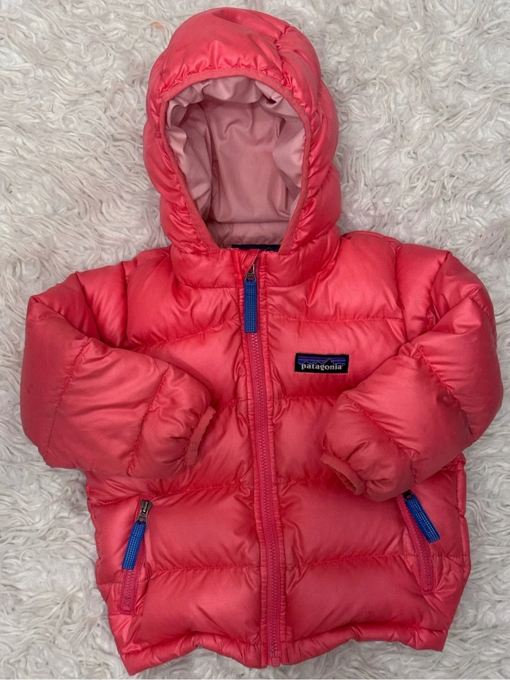Patagonia Kids' Hi Loft Down Hoody Jacket 12-18 mo